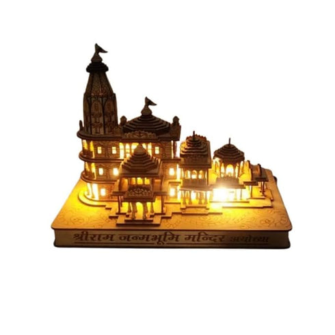 Ram Mandir Ayodhya 3D Wood Temple for Home